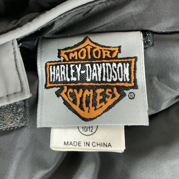 Harley-Davidson Womens Reversible Insulated Vest Size M Gray/Black Embroidered - Picture 9 of 10